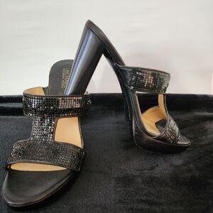 Michael Kors Black Sequin Heels